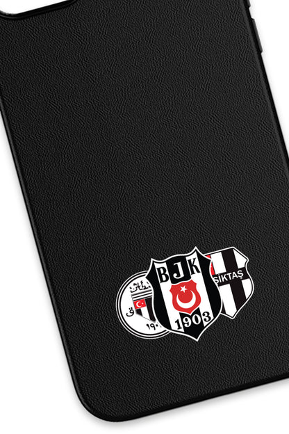 Beşiktaş Üç Arma Deri Magsafe Telefon Kılıfı