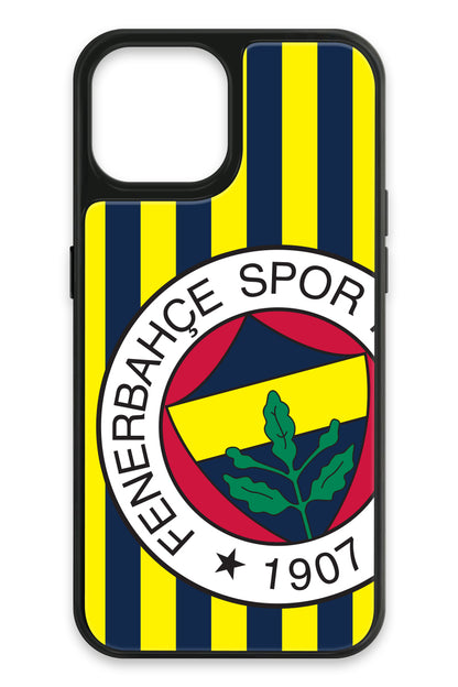 Fenerbahçe Çubuklu Büyük Arma Cam Telefon Kılıfı