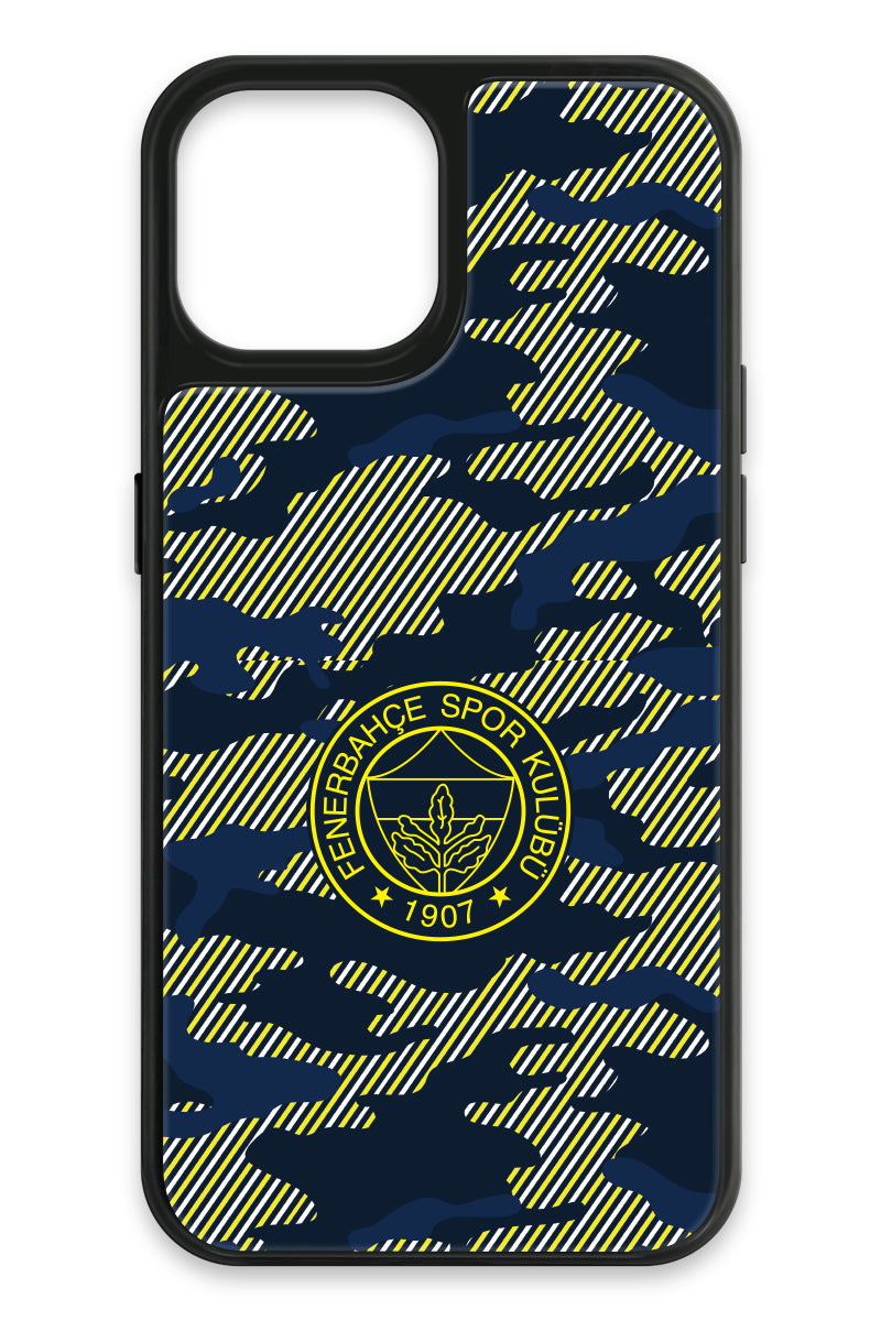 Fenerbahçe Dijital Kamuflaj Cam Telefon Kılıfı