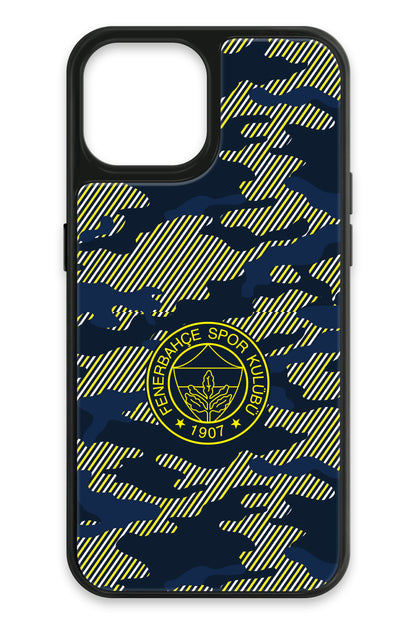 Fenerbahçe Dijital Kamuflaj Cam Telefon Kılıfı