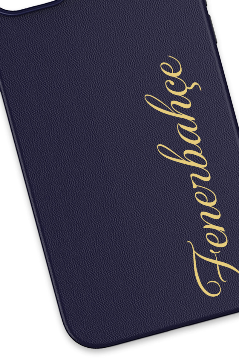 Fenerbahçe Gold El Yazı Deri Magsafe Telefon Kılıfı