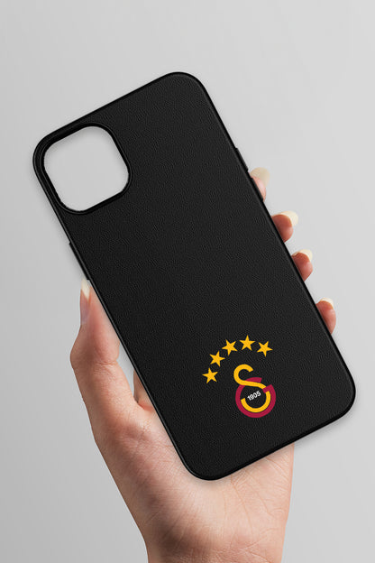Galatasaray 5 Yıldız Arma Deri Magsafe Telefon Kılıfı