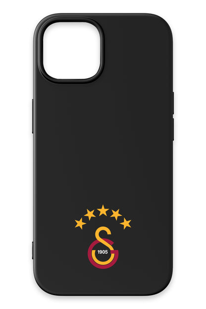 Galatasaray 5 Yıldız Arma Siyah Silikon Telefon Kılıfı