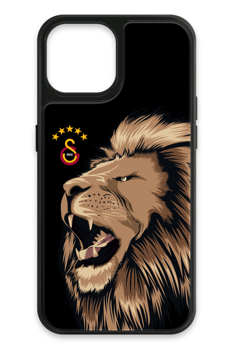 Galatasaray Aslan Gibi Kükre Cam Telefon Kılıfı