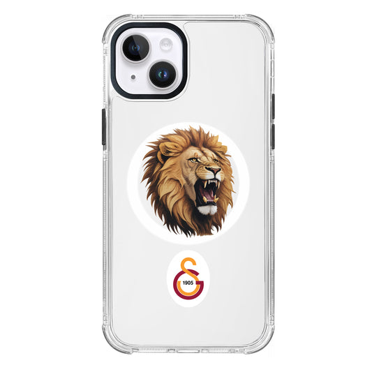 Galatasaray Aslan Kükre Arma Magsafe Şeffaf Telefon Kılıfı