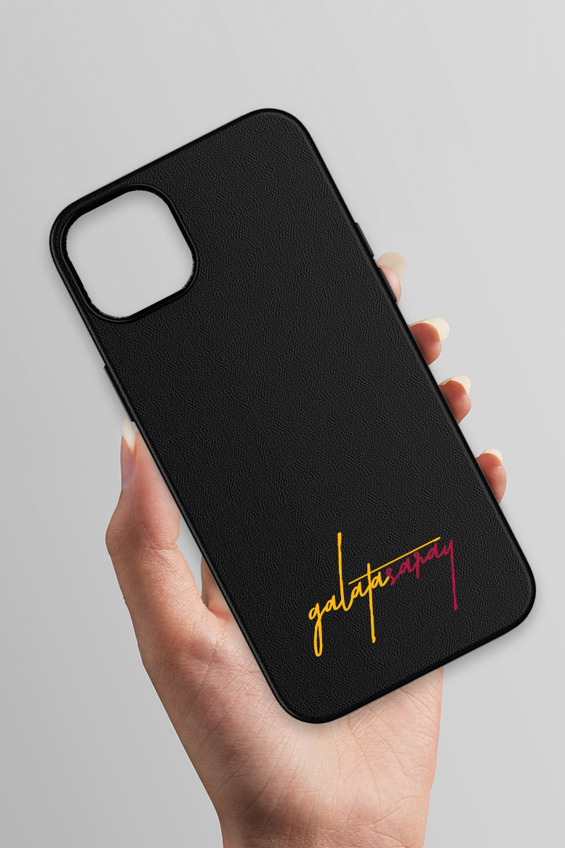 Galatasaray El Yazı Deri Magsafe Telefon Kılıfı