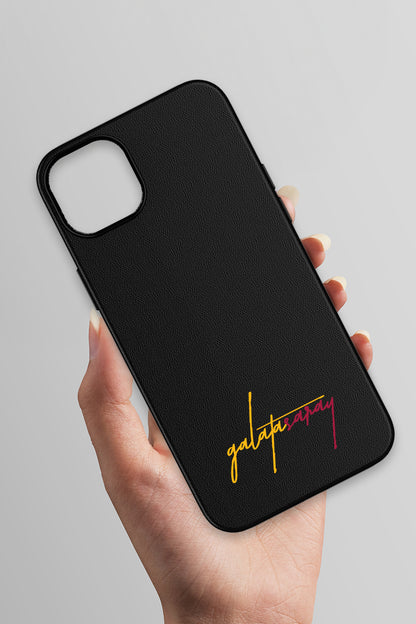 Galatasaray El Yazı Deri Magsafe Telefon Kılıfı