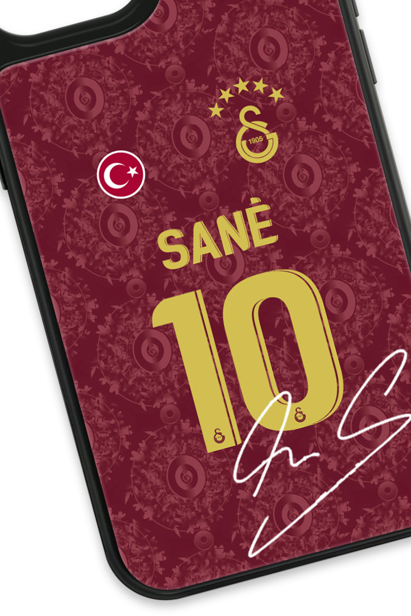 Galatasaray Leroy Sane 3. Forma İmzalı Cam Telefon Kılıfı