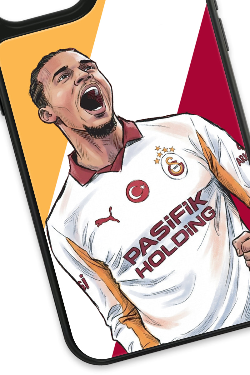 Galatasaray Leroy Sane Gol Sevinci Cam Telefon Kılıfı