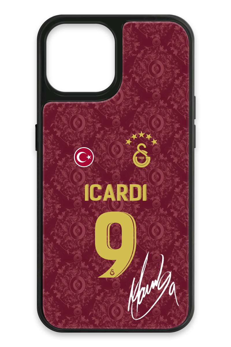 Galatasaray Mauro Icardi 3. Forma İmzalı Cam Telefon Kılıfı