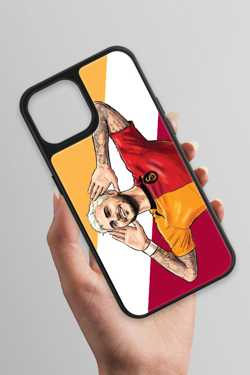 Galatasaray Mauro Icardi Gol Sevinci Cam Telefon Kılıfı