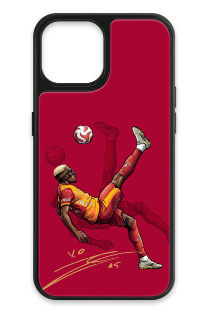 Galatasaray Osimhen Röveşata İmzalı Cam Telefon Kılıfı