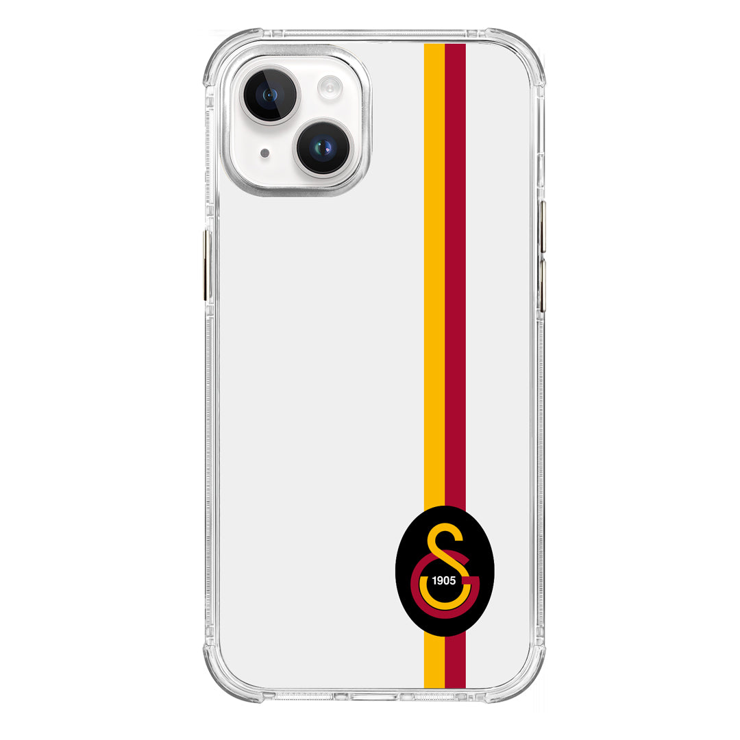 Galatasaray Parçalı Detay Siyah Arma Şeffaf Telefon Kılıfı