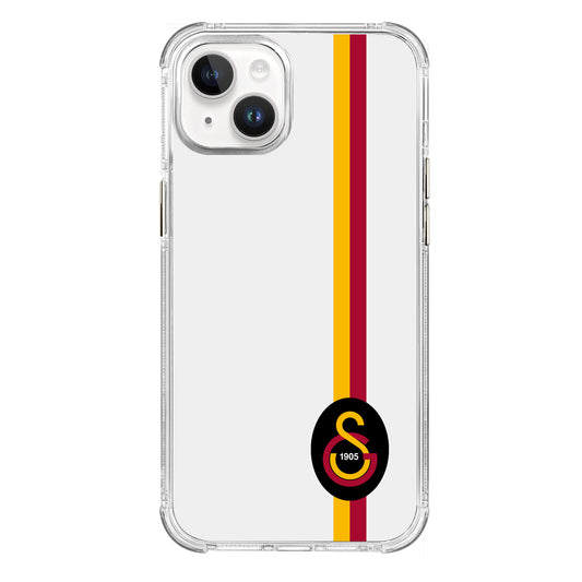 Galatasaray Parçalı Detay Siyah Arma Şeffaf Telefon Kılıfı