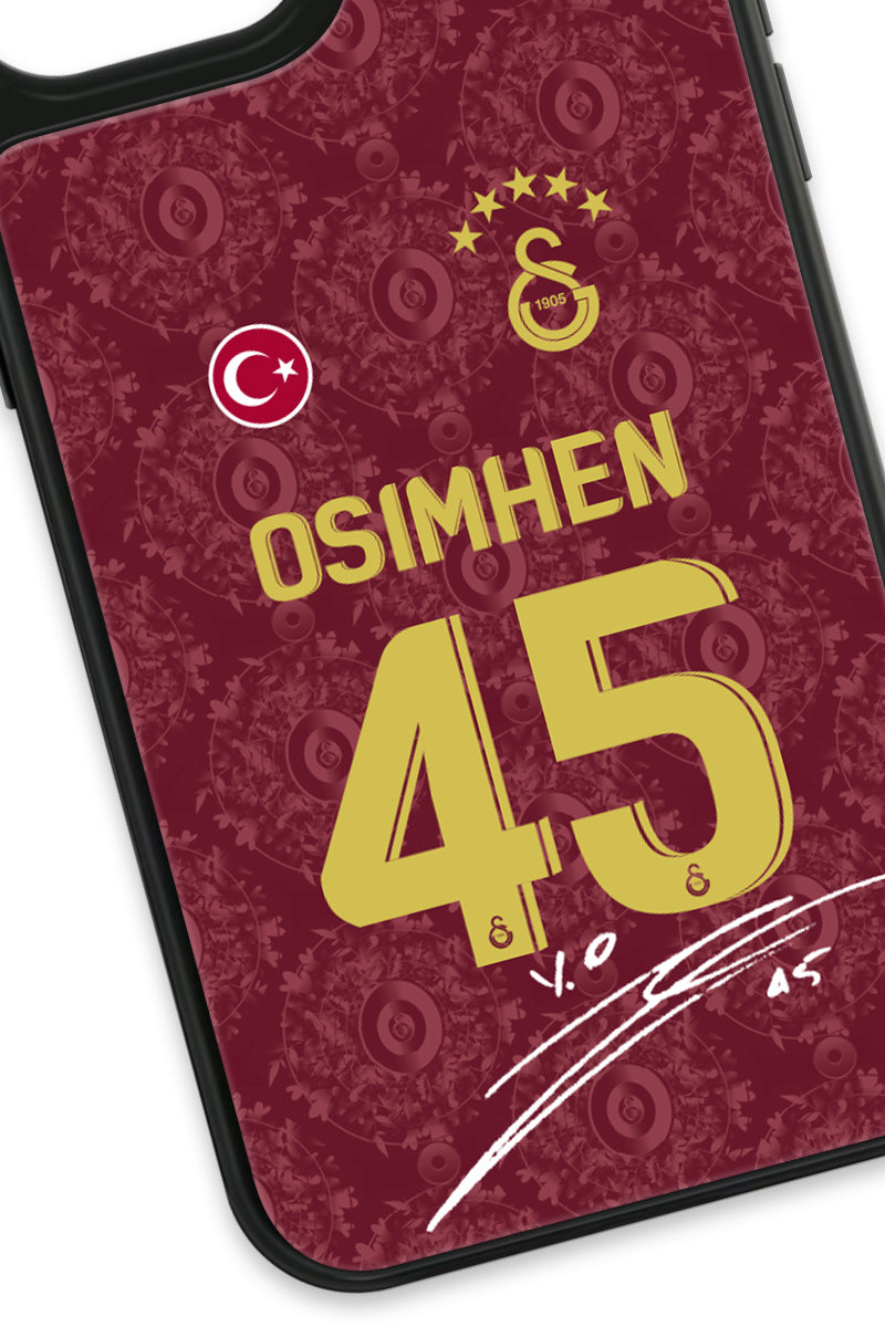 Galatasaray Victor Osimhen 3. Forma İmzalı Cam Telefon Kılıfı