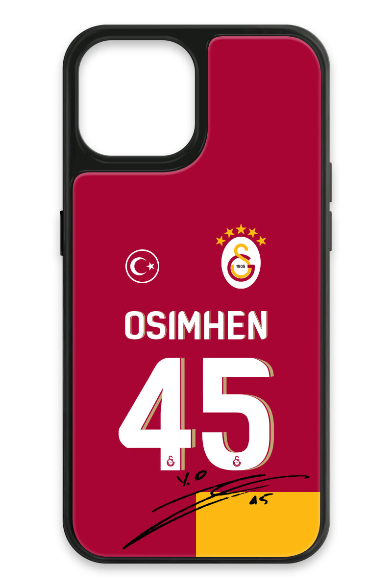 Galatasaray Victor Osimhen Parçalı Forma İmzalı Cam Telefon Kılıfı