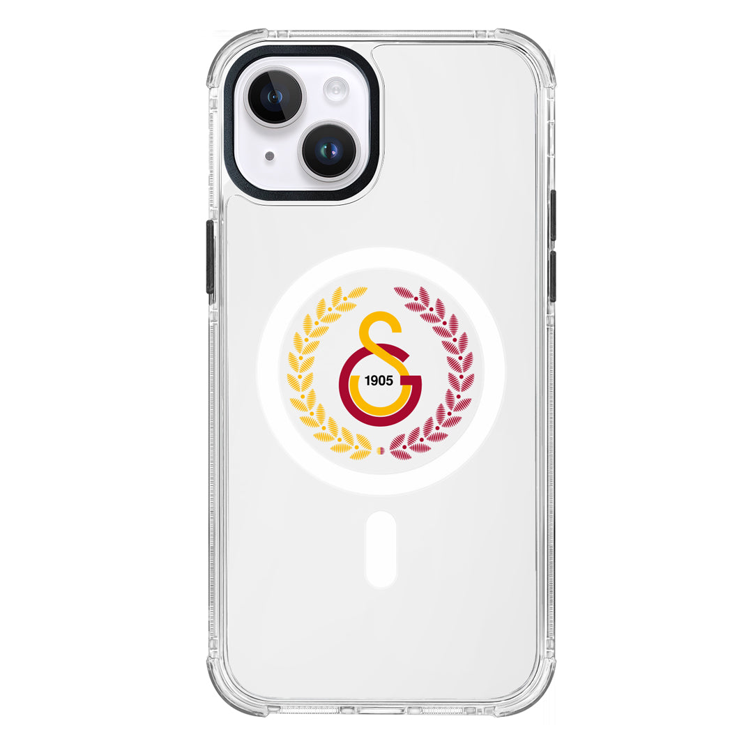 Galatasaray Yaprak Arma Magsafe Şeffaf Telefon Kılıfı