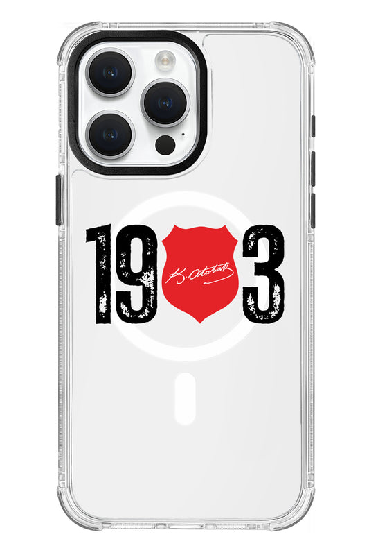 Beşiktaş ATA İmza 1903 Magsafe Şeffaf Telefon Kılıfı