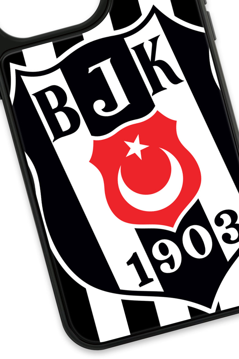 Beşiktaş Büyük Arma Cam Telefon Kılıfı