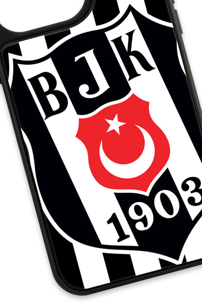 Beşiktaş Büyük Arma Cam Telefon Kılıfı