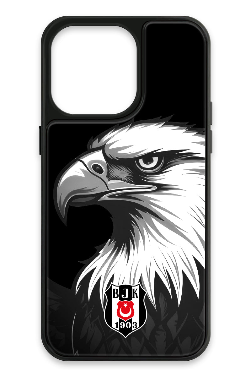 Beşiktaş Büyük Kartal Cam Telefon Kılıfı