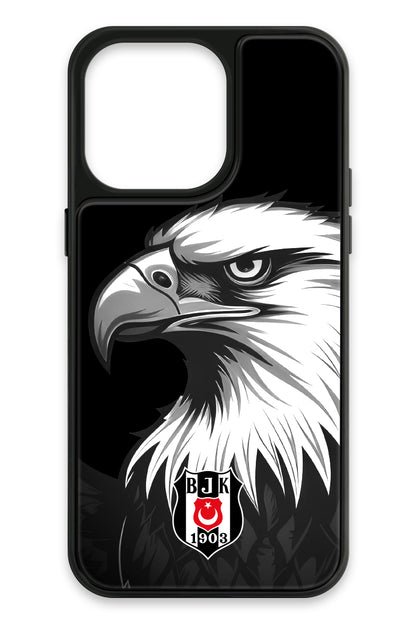Beşiktaş Büyük Kartal Cam Telefon Kılıfı