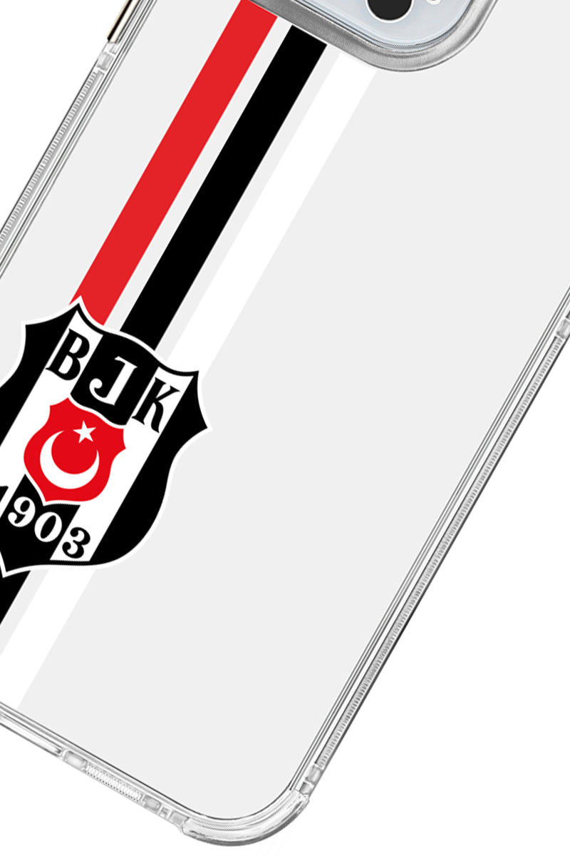 Beşiktaş Çizgi Arma Şeffaf Telefon Kılıfı