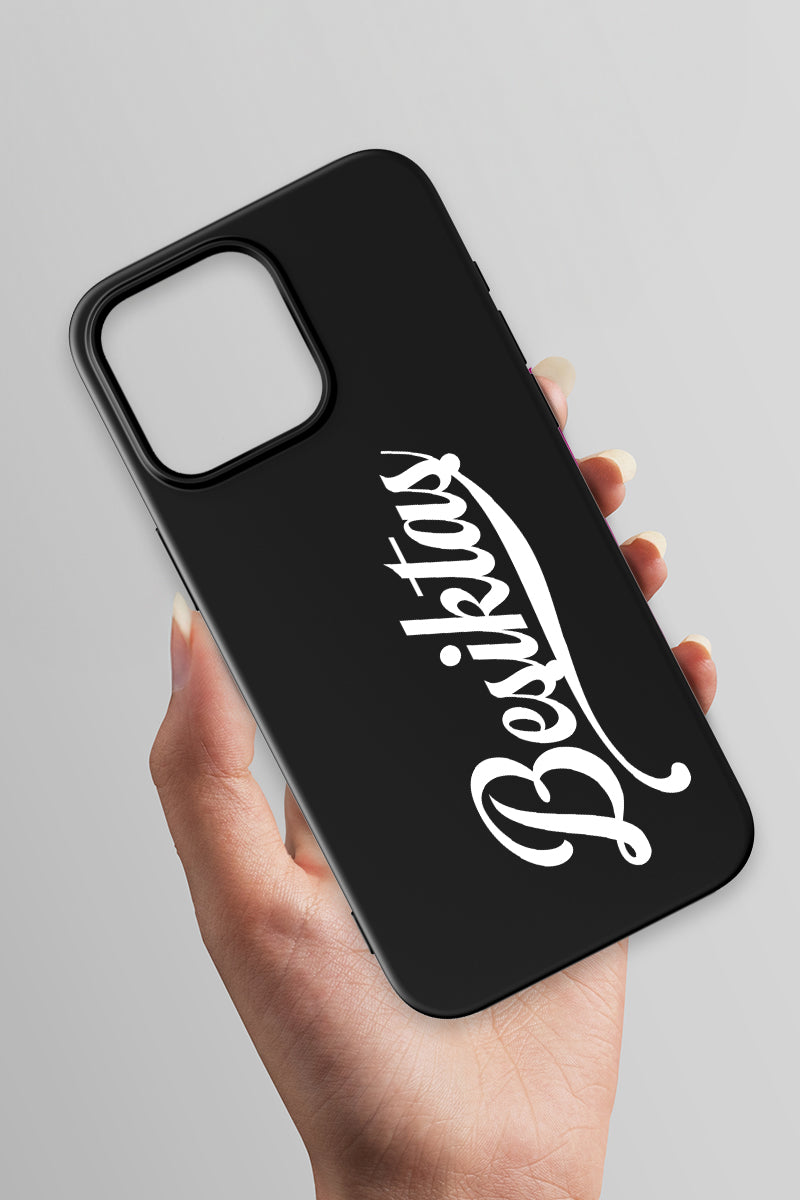 Beşiktaş El Yazılı Siyah Telefon Kılıfı