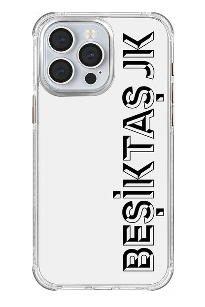 Beşiktaş JK Dikey Şeffaf Telefon Kılıfı