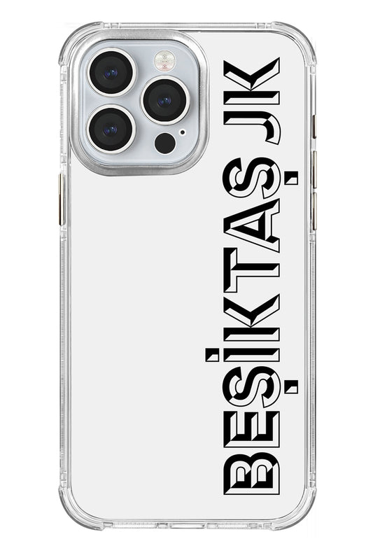 Beşiktaş JK Dikey Şeffaf Telefon Kılıfı