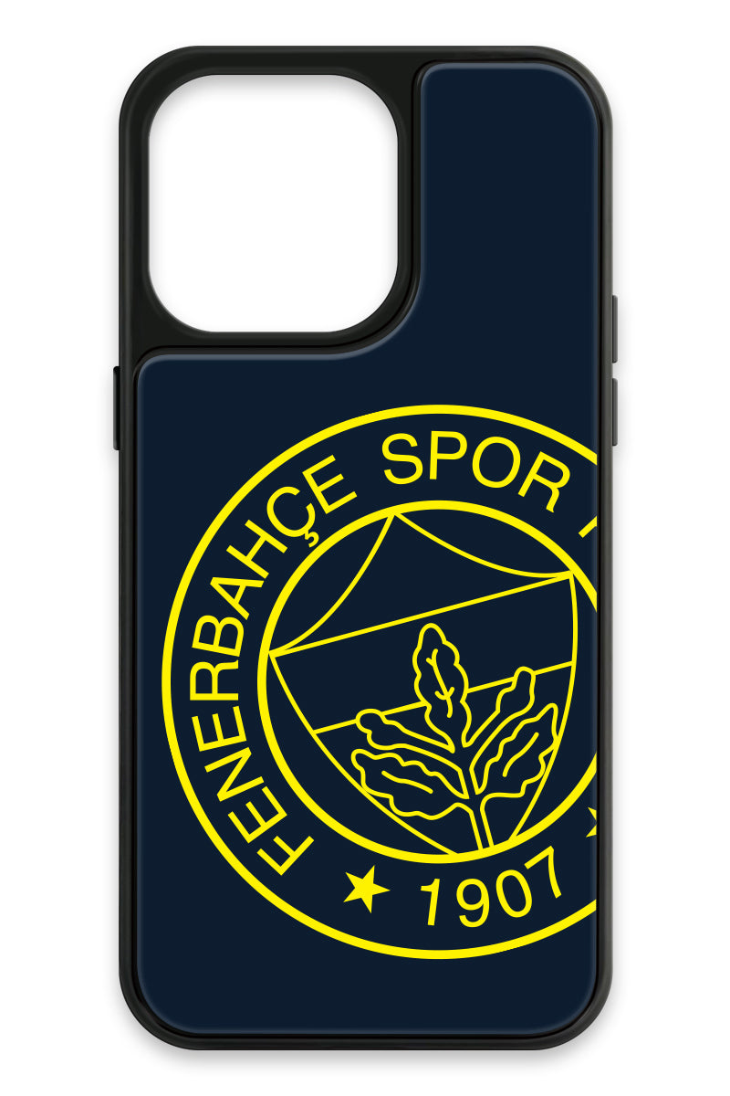 Fenerbahçe Büyük Sarı Arma Cam Telefon Kılıfı