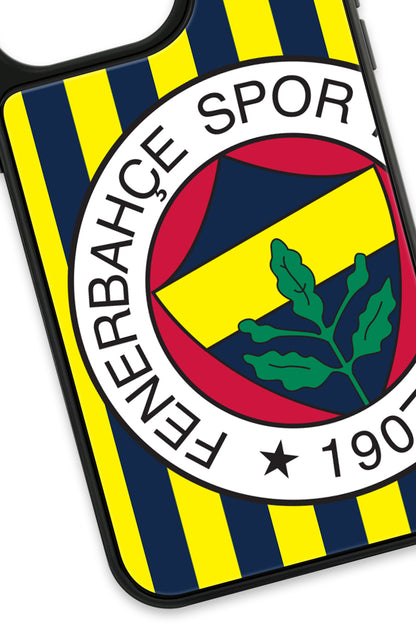Fenerbahçe Çubuklu Büyük Arma Cam Telefon Kılıfı