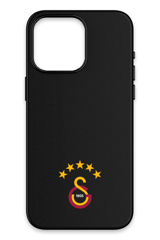 Galatasaray 5 Yıldız Arma Deri Magsafe Telefon Kılıfı