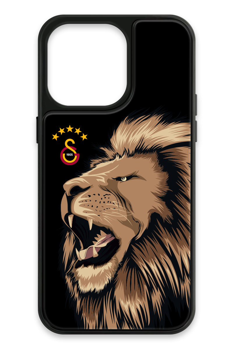 Galatasaray Aslan Gibi Kükre Cam Telefon Kılıfı