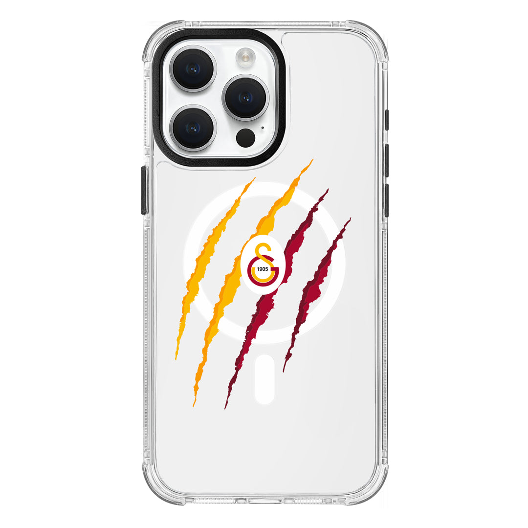 Galatasaray Aslan Pençe Magsafe Şeffaf Telefon Kılıfı
