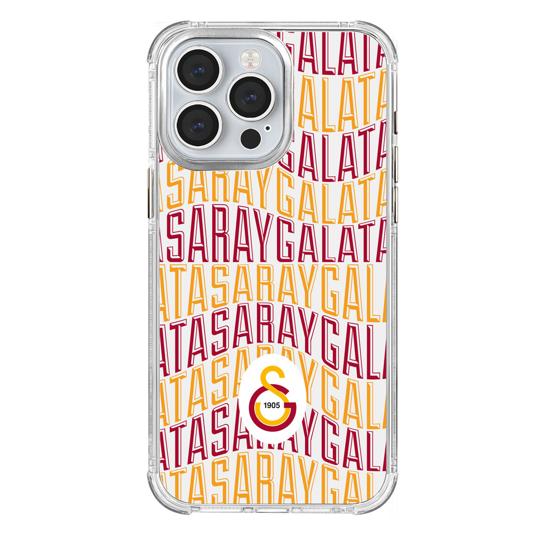 Galatasaray Bayrak Metin Şeffaf Telefon Kılıfı