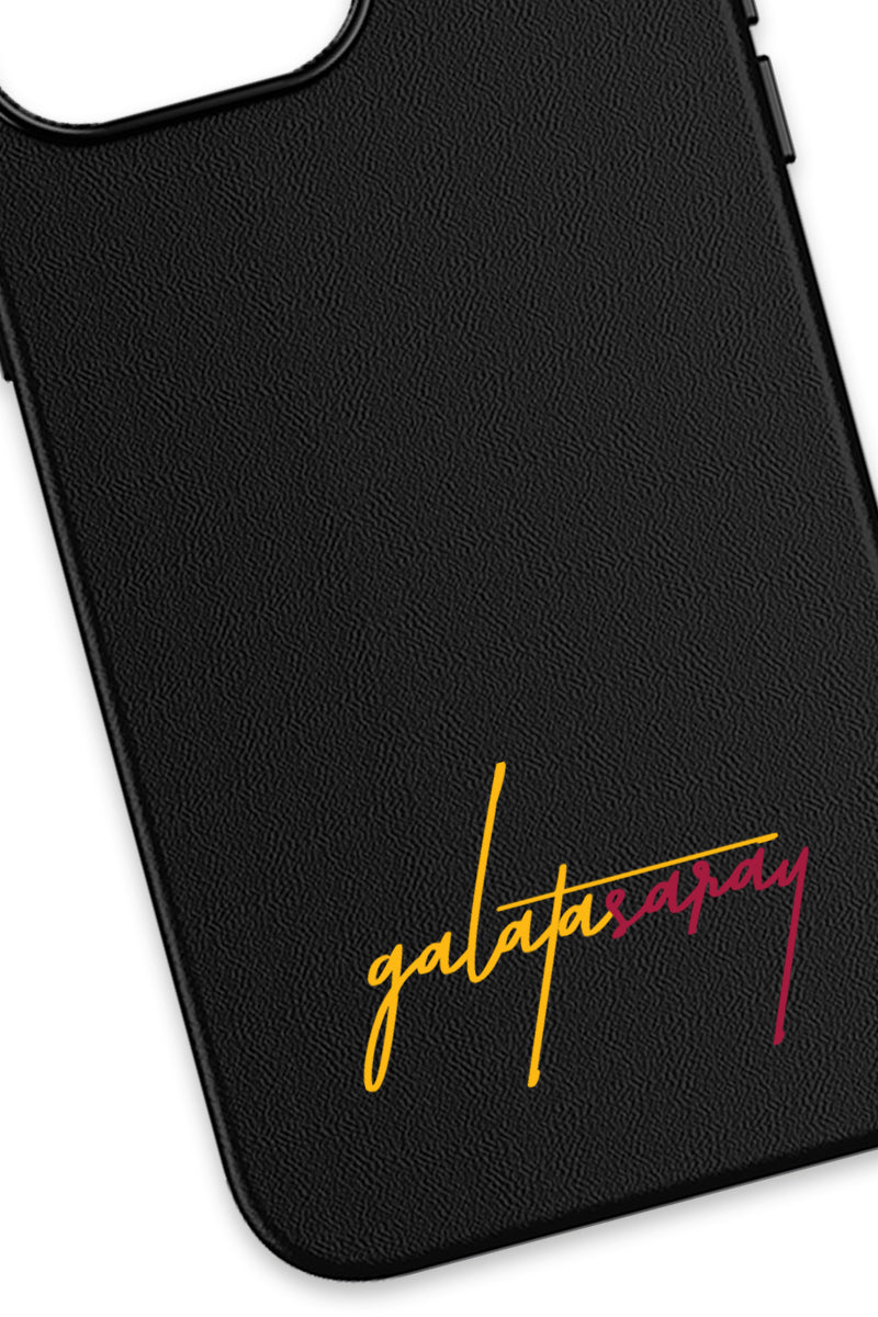 Galatasaray El Yazı Deri Magsafe Telefon Kılıfı