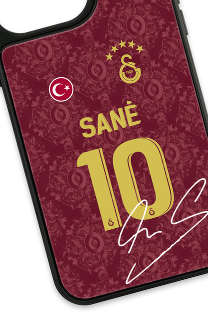 Galatasaray Leroy Sane 3. Forma İmzalı Cam Telefon Kılıfı