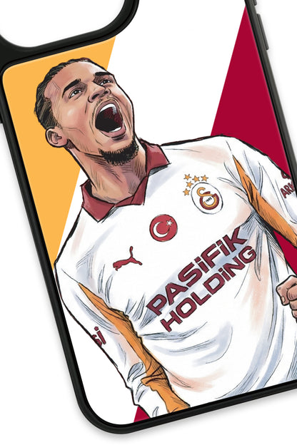 Galatasaray Leroy Sane Gol Sevinci Cam Telefon Kılıfı