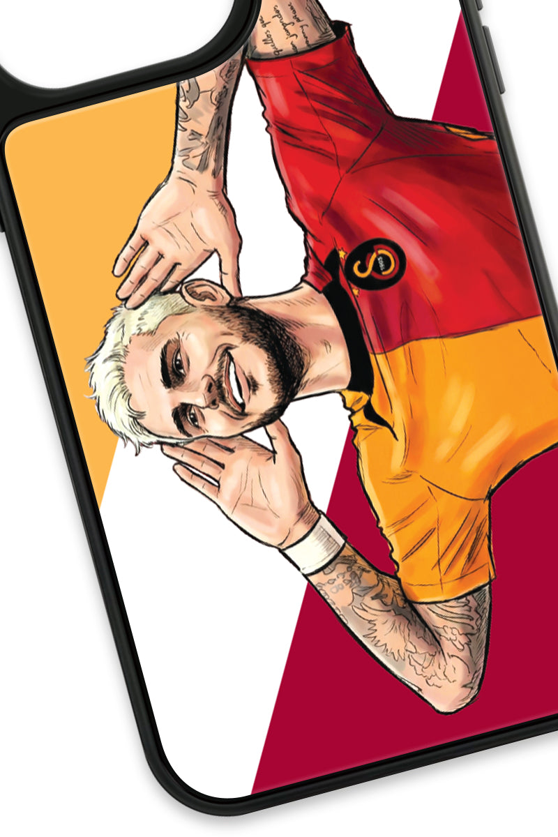 Galatasaray Mauro Icardi Gol Sevinci Cam Telefon Kılıfı