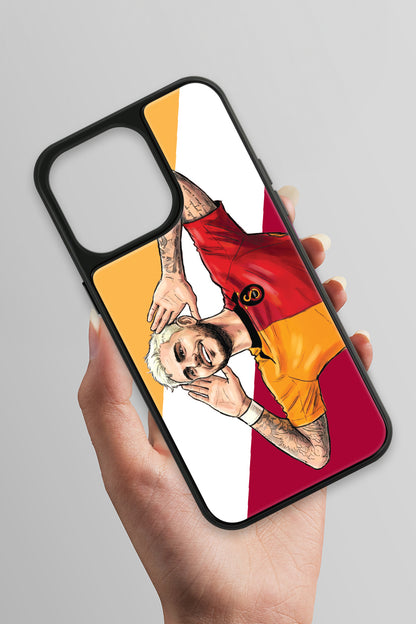 Galatasaray Mauro Icardi Gol Sevinci Cam Telefon Kılıfı