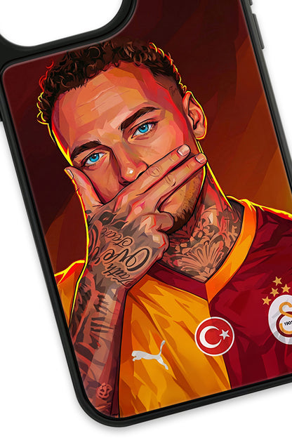Galatasaray Noa Lang Gol Sevinci Cam Telefon Kılıfı