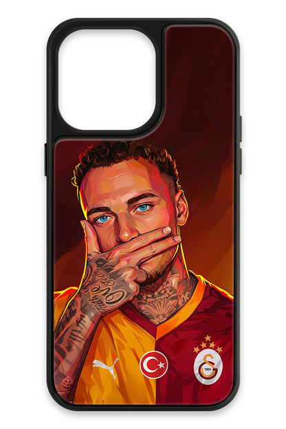 Galatasaray Noa Lang Gol Sevinci Cam Telefon Kılıfı