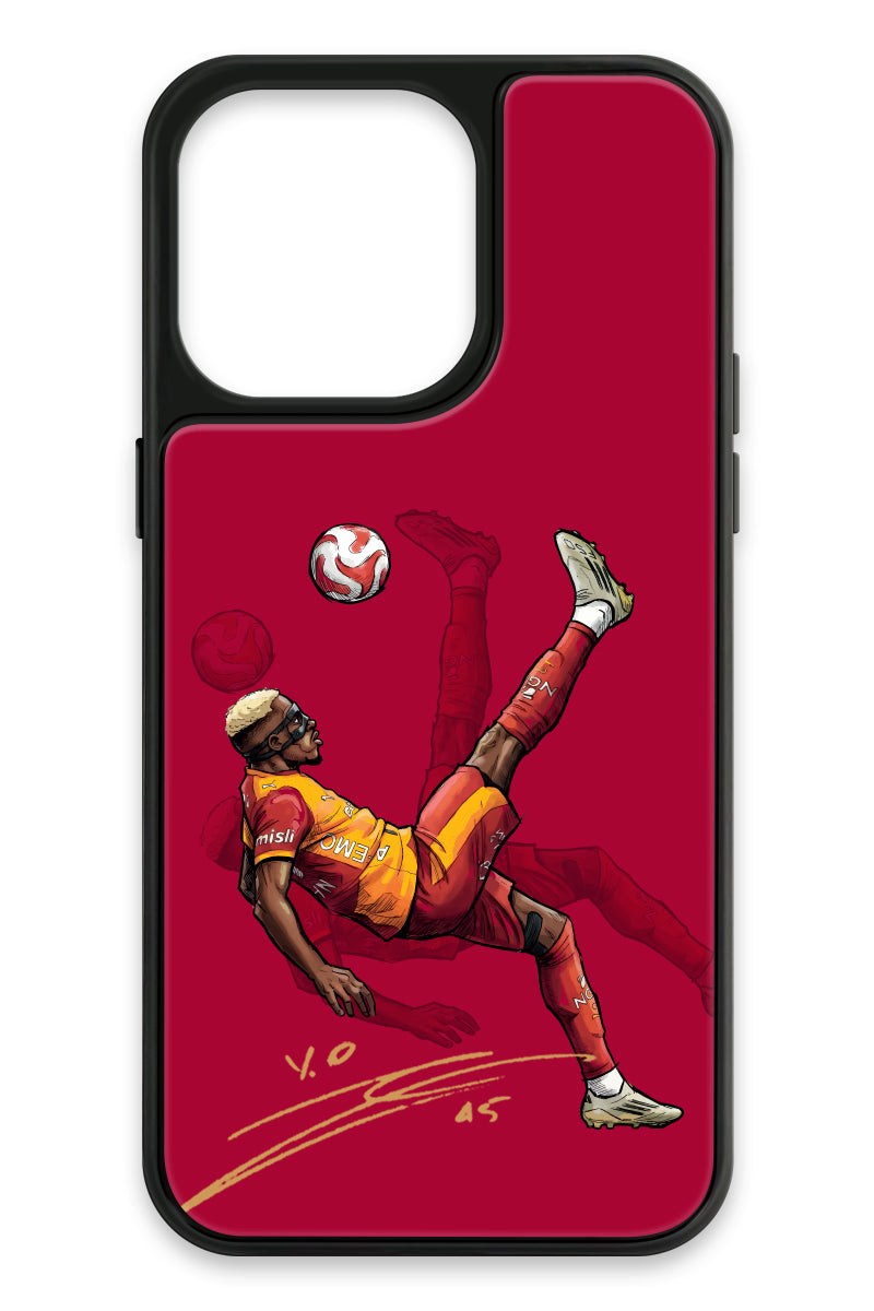 Galatasaray Osimhen Röveşata İmzalı Cam Telefon Kılıfı