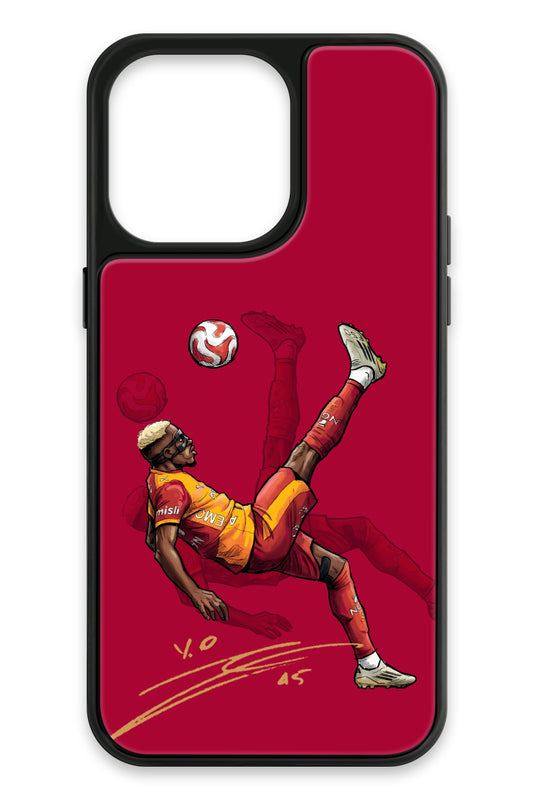 Galatasaray Osimhen Röveşata İmzalı Cam Telefon Kılıfı