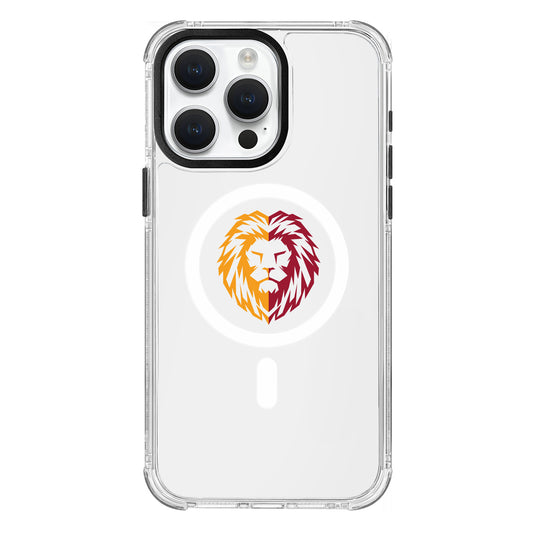 Galatasaray Parçalı Aslan Magsafe Şeffaf Telefon Kılıfı