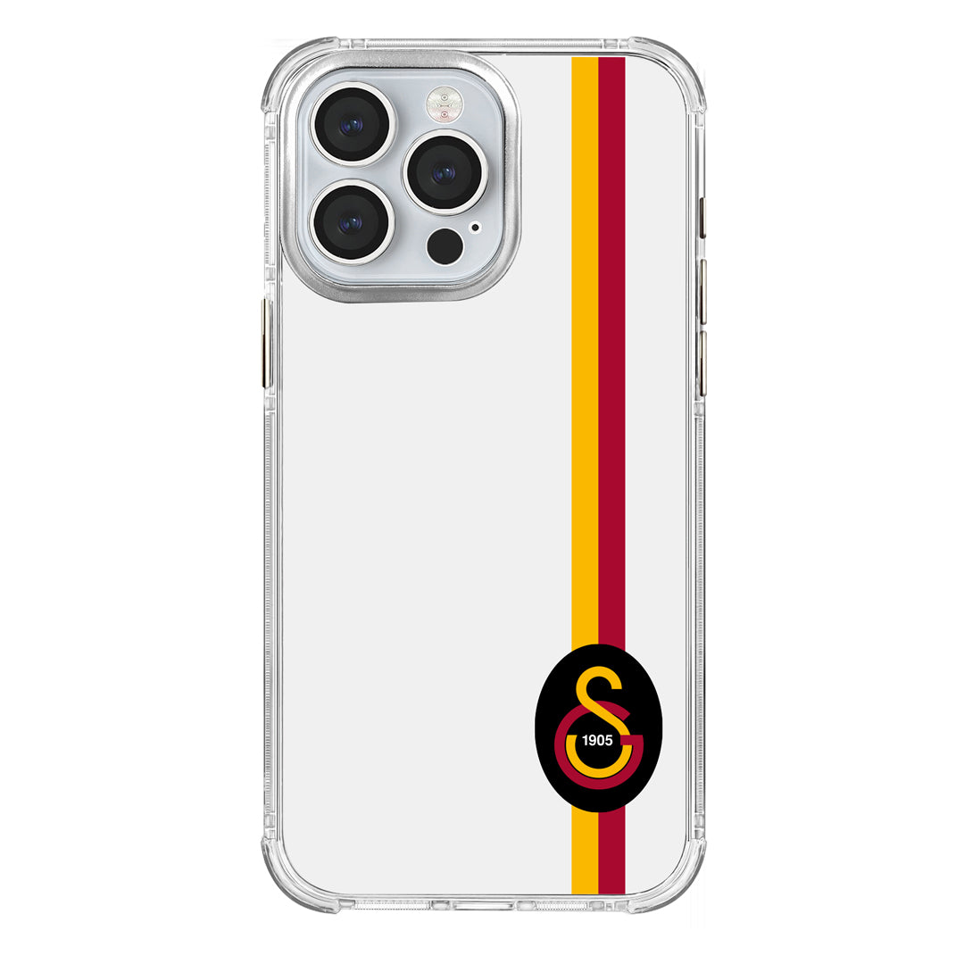 Galatasaray Parçalı Detay Siyah Arma Şeffaf Telefon Kılıfı