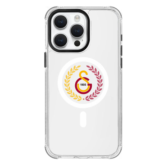 Galatasaray Yaprak Arma Magsafe Şeffaf Telefon Kılıfı