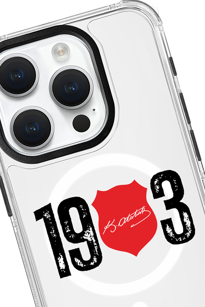 Beşiktaş ATA İmza 1903 Magsafe Şeffaf Telefon Kılıfı