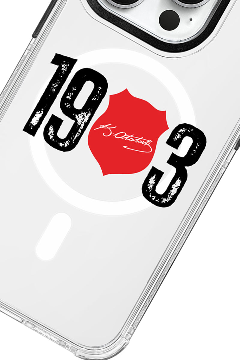 Beşiktaş ATA İmza 1903 Magsafe Şeffaf Telefon Kılıfı